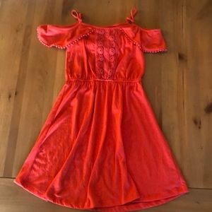 Girls Cold-Shoulder Dress, Size 10